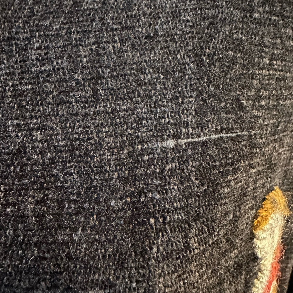Flashback Embroidered Jacket Sz M Ombre Floral Cottage Vintage Art To Wear Boho - Picture 12 of 15